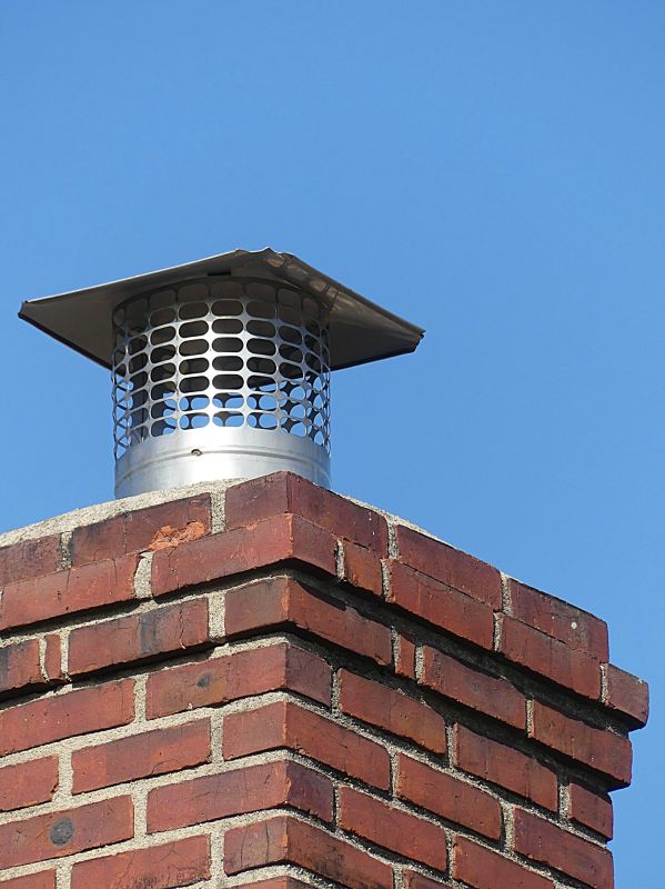 Professional Installing a Chimney Cap